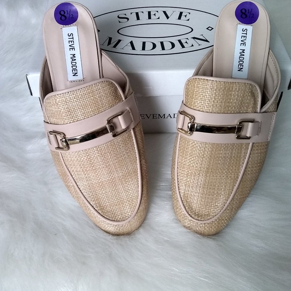 Steve Madden Celeb Raffia Mules